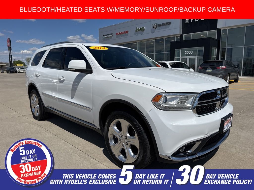 Bright White Clearcoat 2014 Dodge Durango SUV / Crossover All-Wheel Drive 8-Speed Automatic