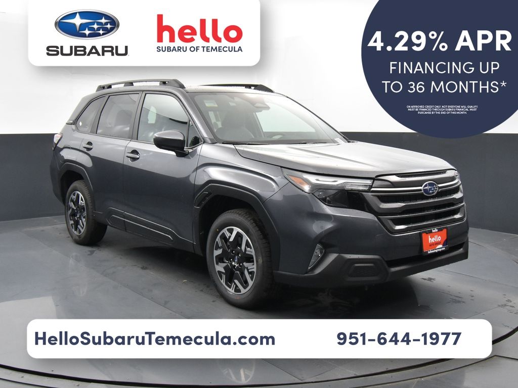 Gray Metallic 2026 Subaru Forester Crossover AWD SUV / Crossover All-Wheel Drive Continuously Variable Transmission