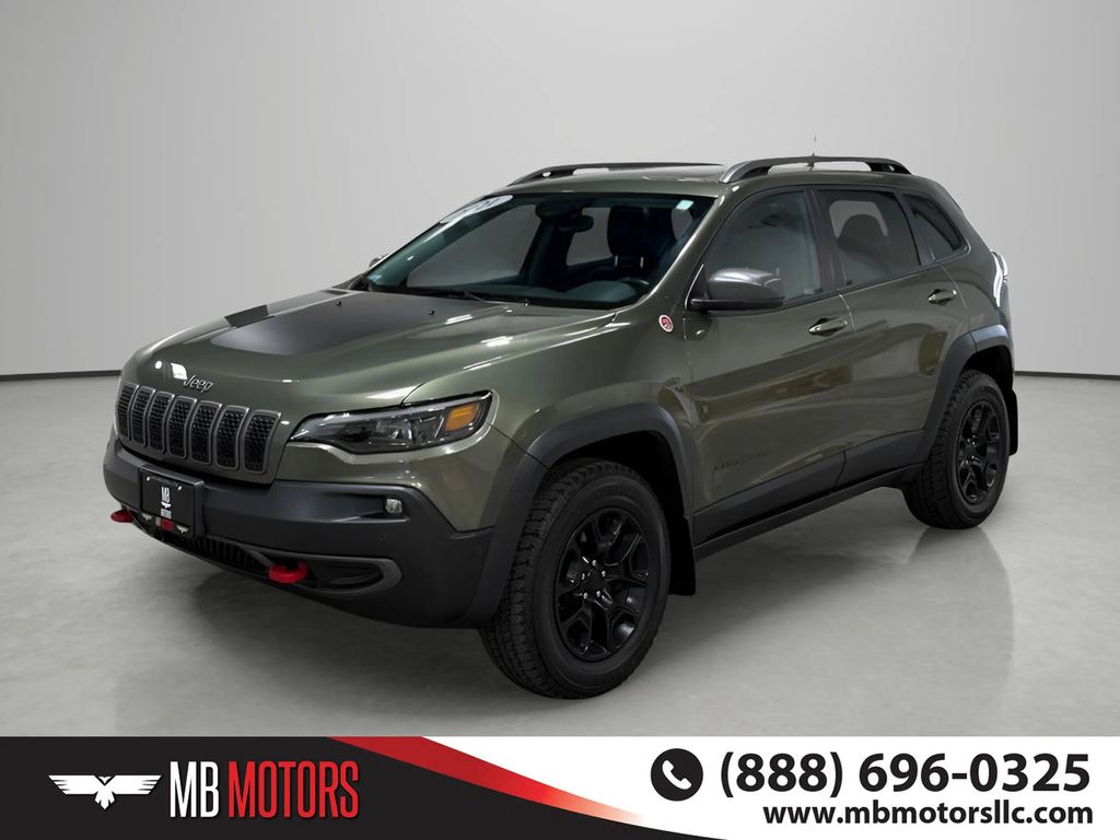 Olive Green Pearlcoat 2021 Jeep Cherokee SUV / Crossover Four-Wheel Drive 9-Speed Automatic