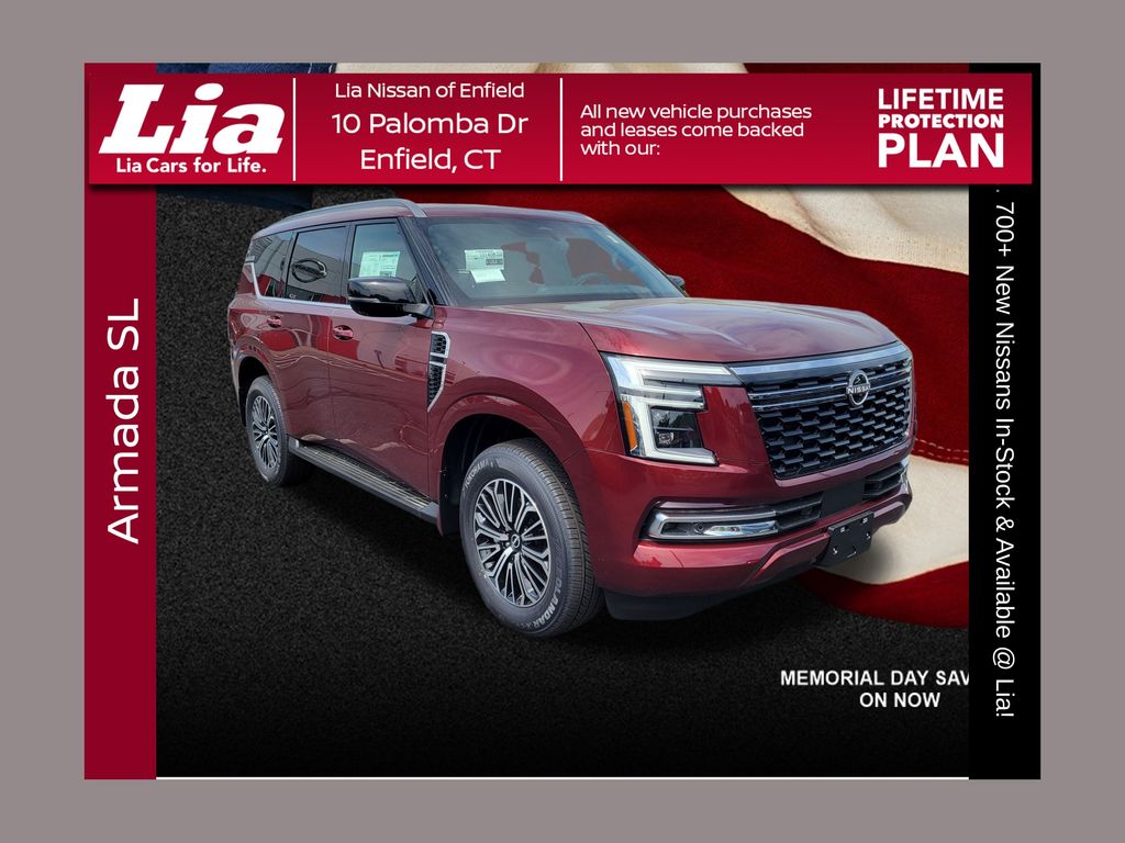 Red Pearl 2025 Nissan Armada SL 4WD SUV / Crossover Four-Wheel Drive 9-Speed Automatic