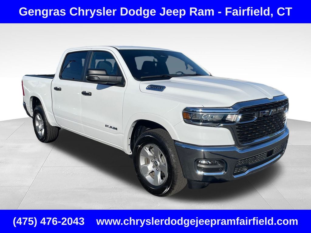 Bright White Clearcoat 2025 RAM 1500 Pickup Truck Four-Wheel Drive 8-Speed Automatic
