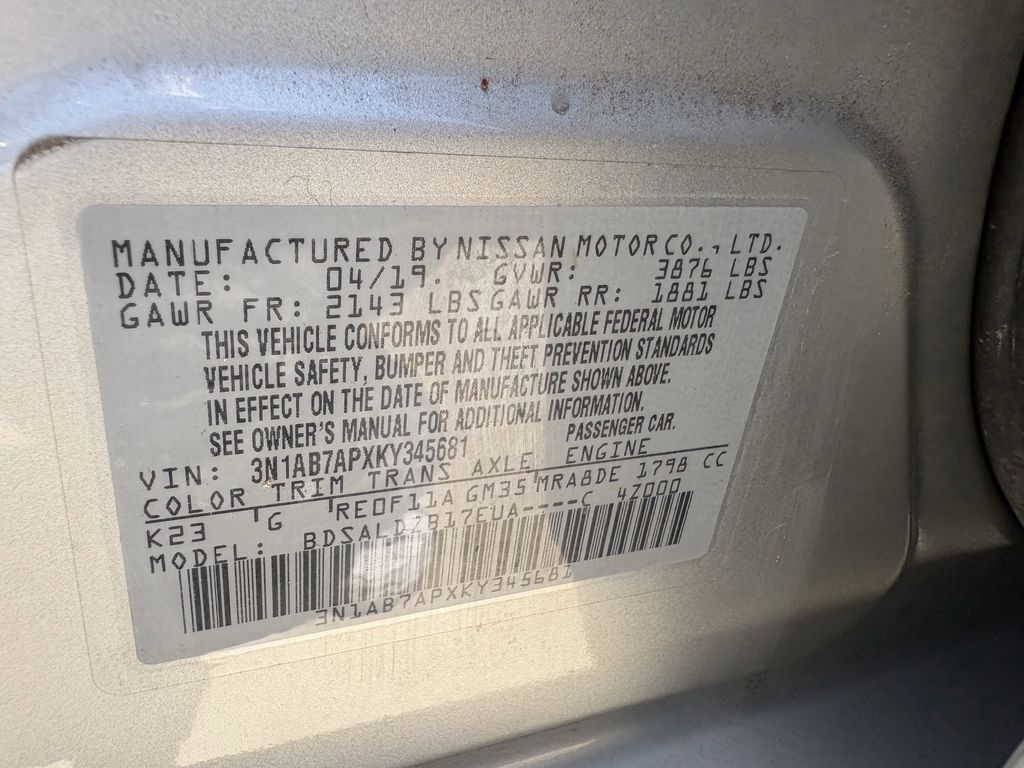 2019 Nissan Sentra SV Silver at Community Toyota