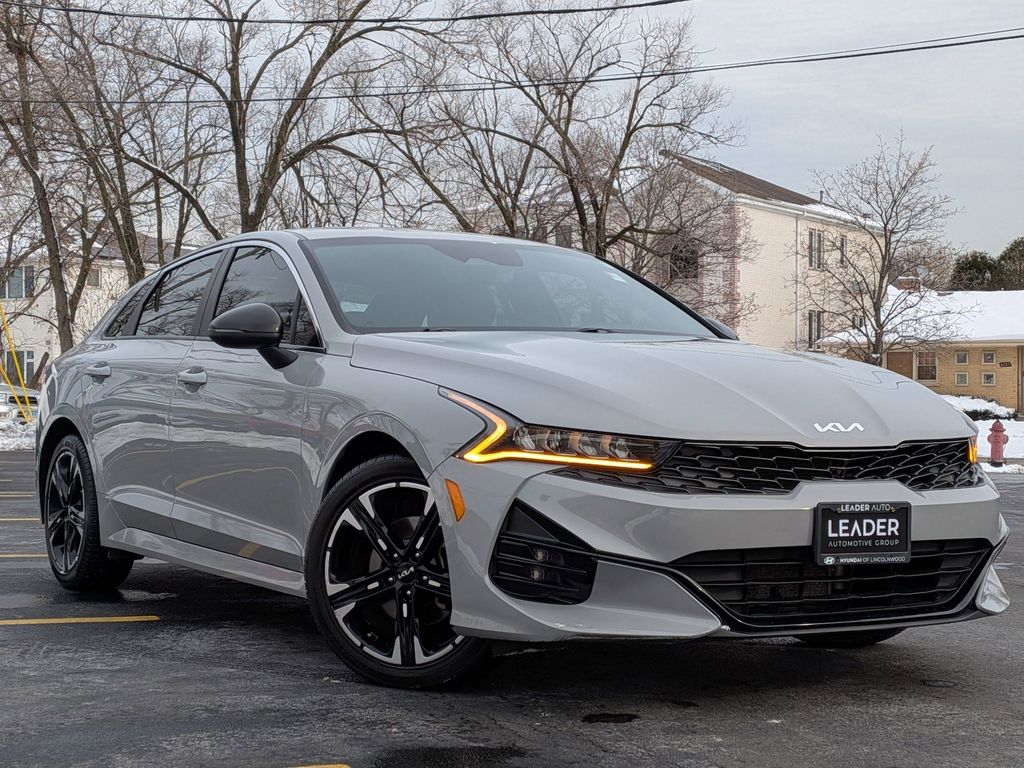 Wolf Gray 2022 Kia K5 GT-Line FWD Sedan Front-Wheel Drive 8-Speed Automatic