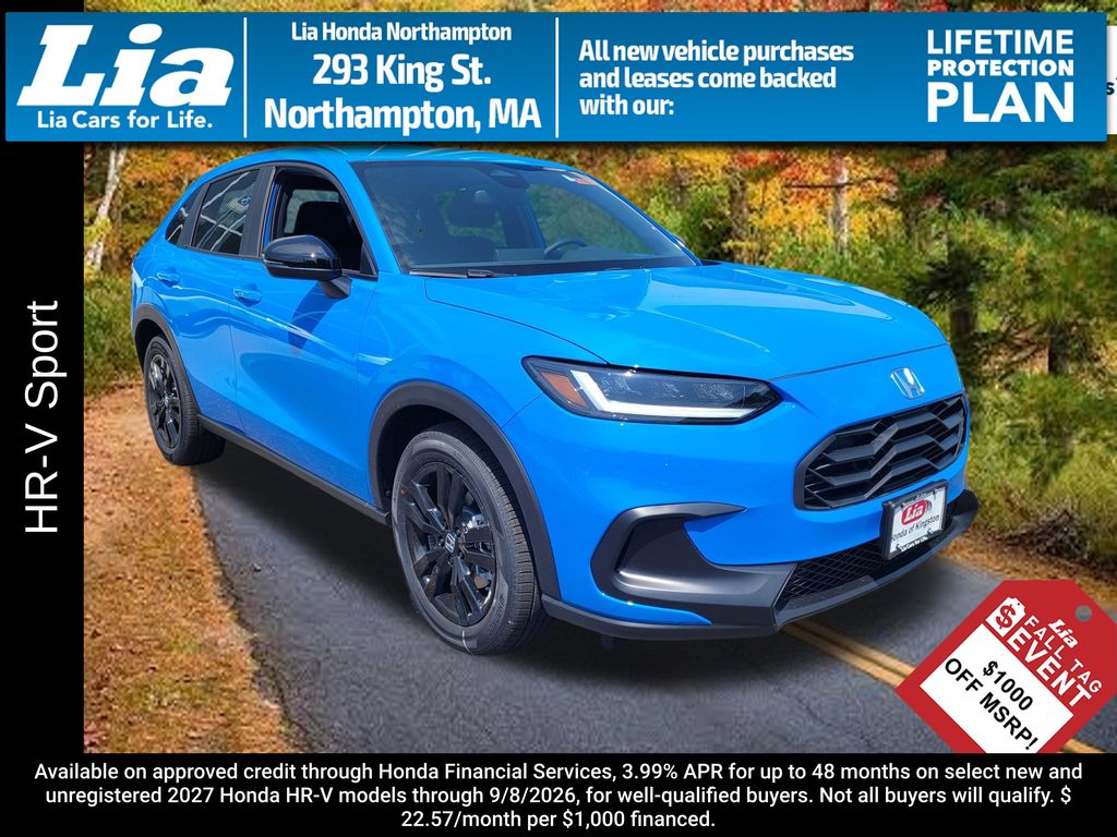 Boost Blue Pearl 2027 Honda HR-V SUV / Crossover All-Wheel Drive Continuously Variable Transmission