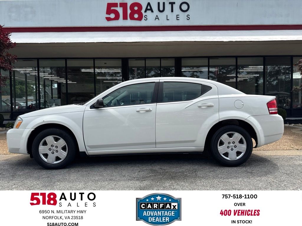Stone White Clearcoat 2010 Dodge Avenger SXT FWD Sedan Front-Wheel Drive 4-Speed Automatic