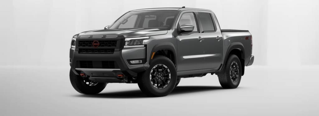 Gray (Gun Metallic) 2026 Nissan Frontier Pickup Truck Four-Wheel Drive 9-Speed Automatic Overdrive