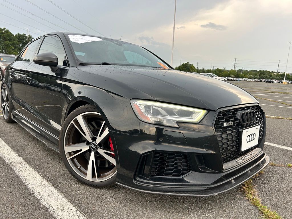 Black Metallic 2018 Audi RS 3 Sedan All-Wheel Drive 7-Speed Automatic