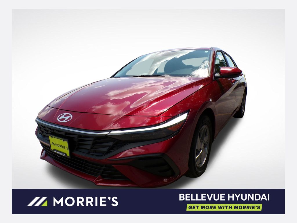 Ultimate Red 2025 Hyundai Elantra Sedan Front-Wheel Drive Continuously Variable Transmission