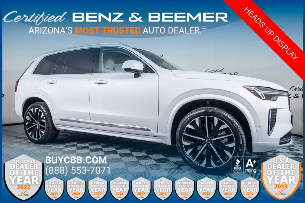 Crystal White Pearl 2026 Volvo XC90 Recharge T8 Ultra 7-Passenger eAWD SUV / Crossover All-Wheel Drive Automatic