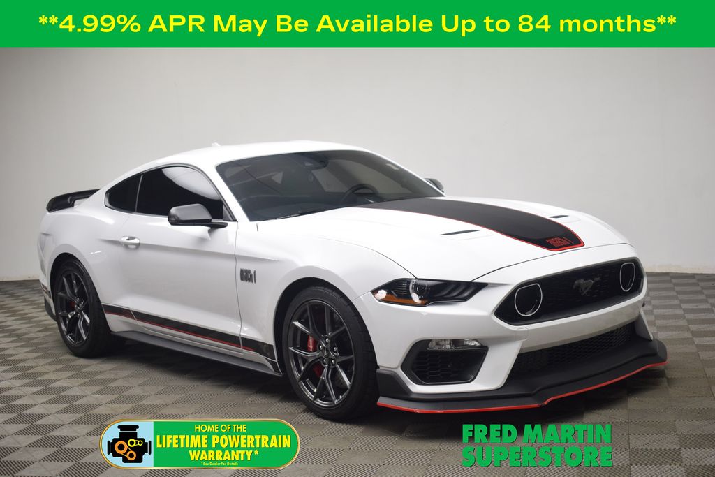 Oxford White 2021 Ford Mustang Coupe Rear-Wheel Drive Automatic