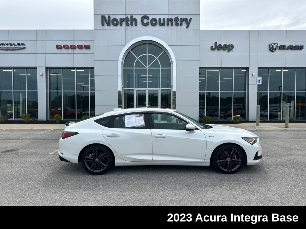 Platinum White Pearl 2023 Acura Integra Hatchback Front-Wheel Drive Continuously Variable Transmission