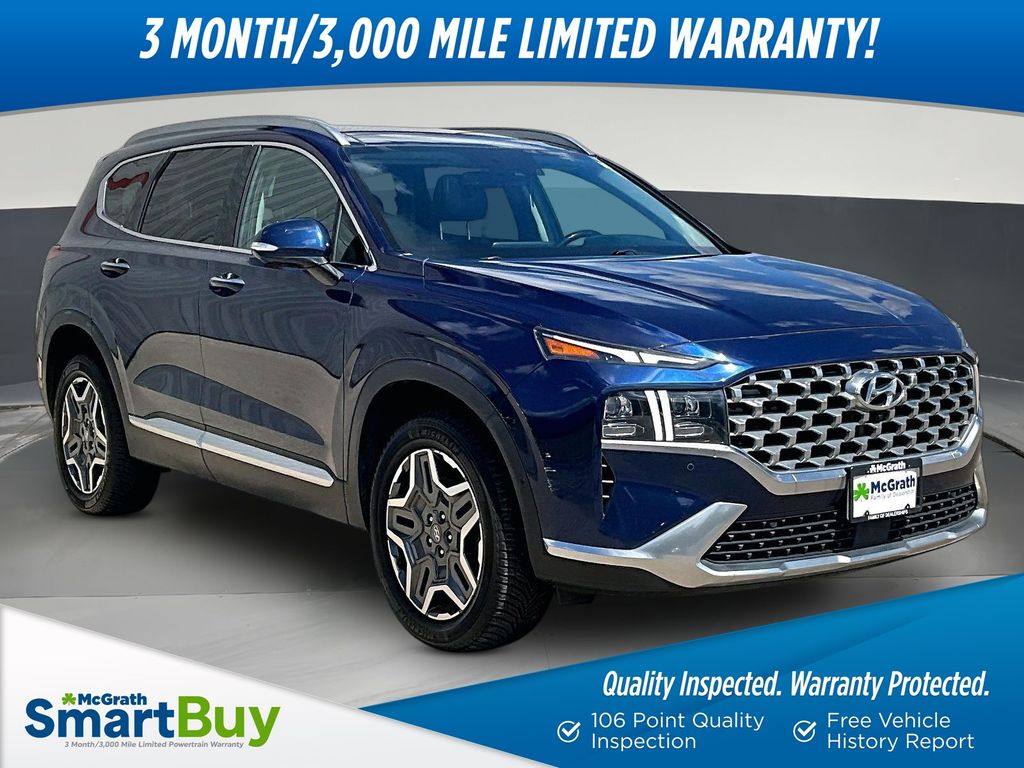 Stormy Blue 2021 Hyundai Santa Fe SUV / Crossover All-Wheel Drive Automatic
