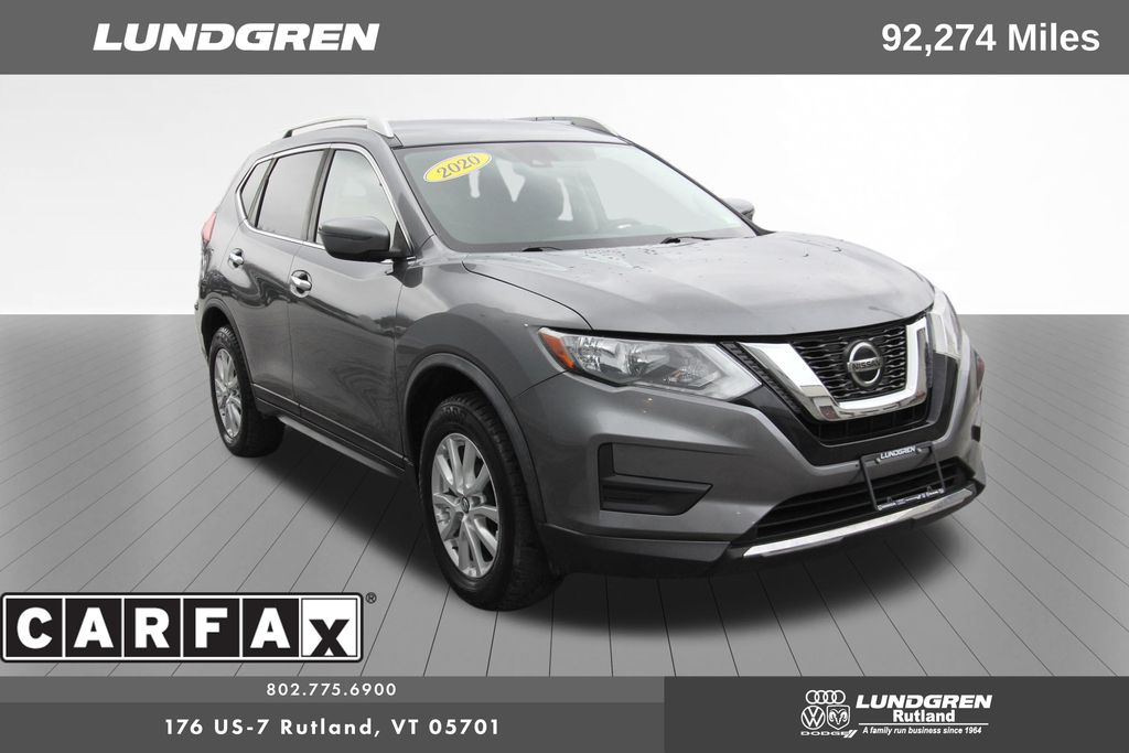 Gray (Gun Metallic) 2020 Nissan Rogue SV AWD SUV / Crossover All-Wheel Drive Continuously Variable Transmission
