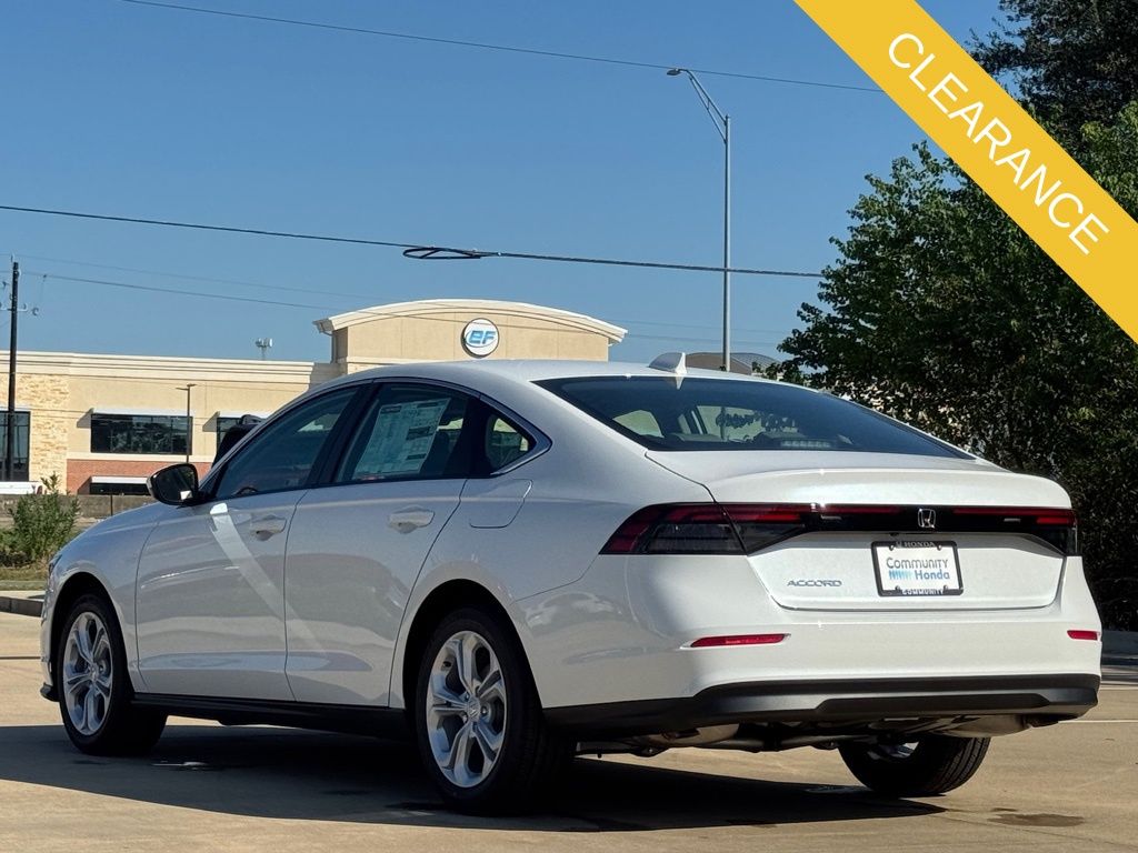 2025 Honda Accord LX White at Community Honda