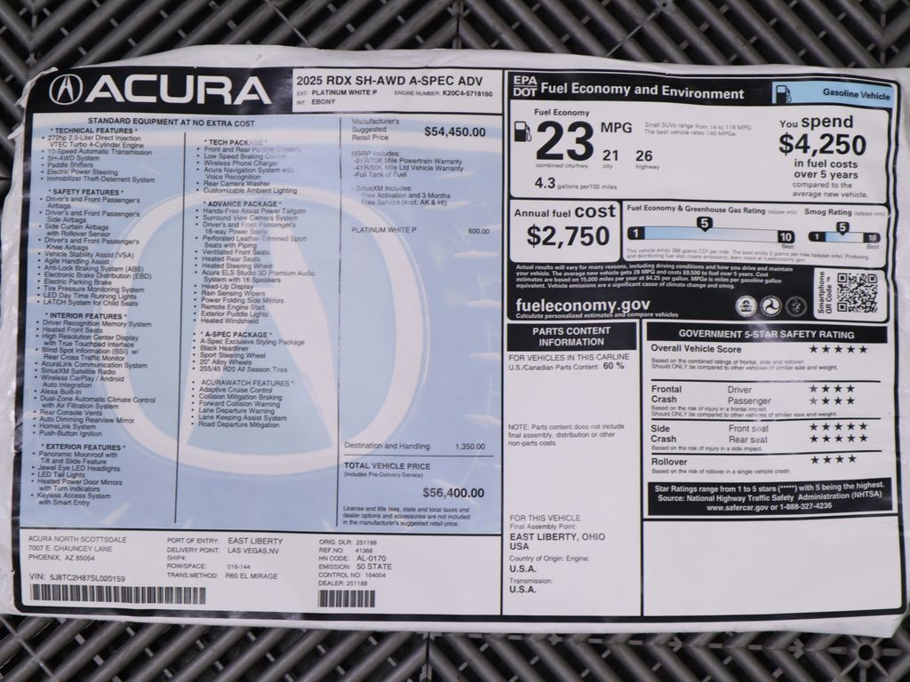 2025 Acura RDX Advance 9