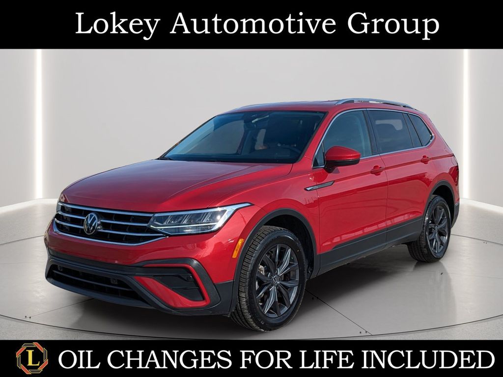 Kings Red Metallic 2023 Volkswagen Tiguan SUV / Crossover Front-Wheel Drive 8-Speed Automatic