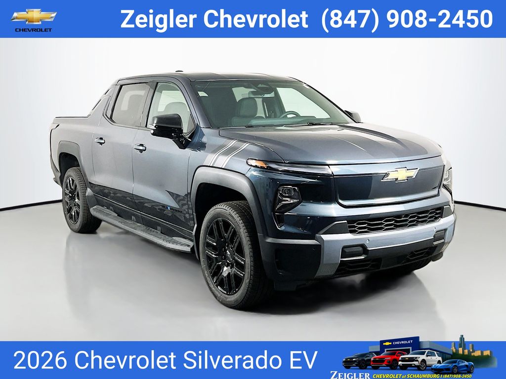 Blue Smoke Metallic 2026 Chevrolet Silverado EV Pickup Truck All-Wheel Drive 1-Speed Automatic