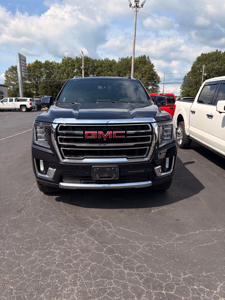 Midnight Blue Metallic 2021 GMC Yukon SUV / Crossover Four-Wheel Drive