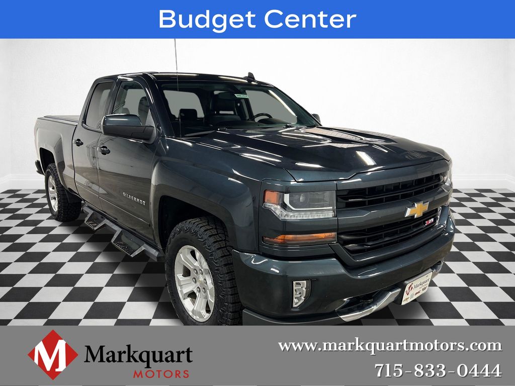 Gray (Graphite Metallic) 2018 Chevrolet Silverado 1500 Pickup Truck Four-Wheel Drive 6-Speed Automatic Overdrive