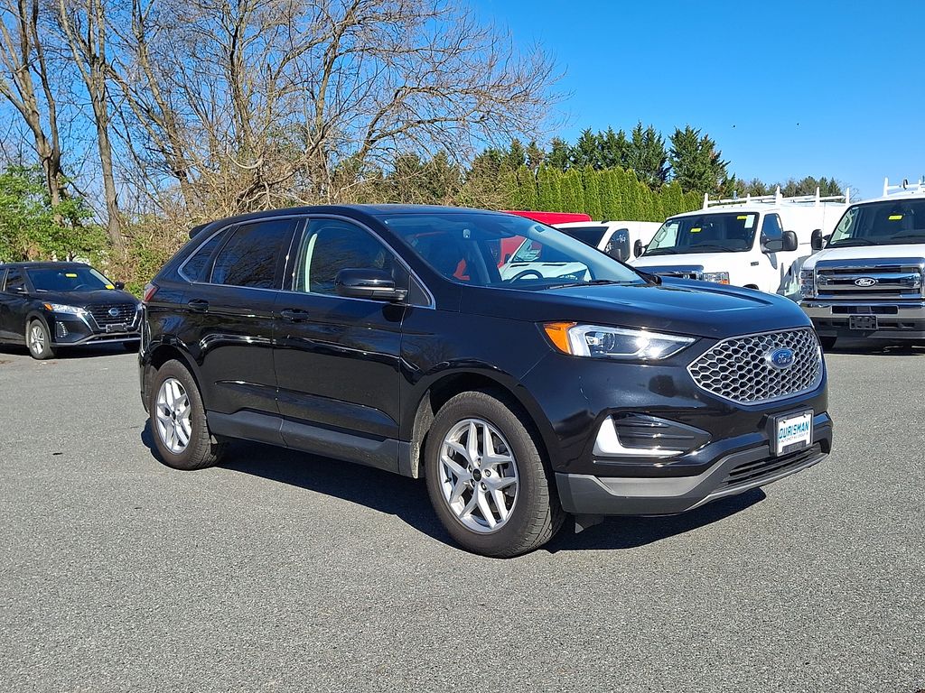 Agate Black Metallic 2023 Ford Edge SEL AWD SUV / Crossover All-Wheel Drive 8-Speed Automatic
