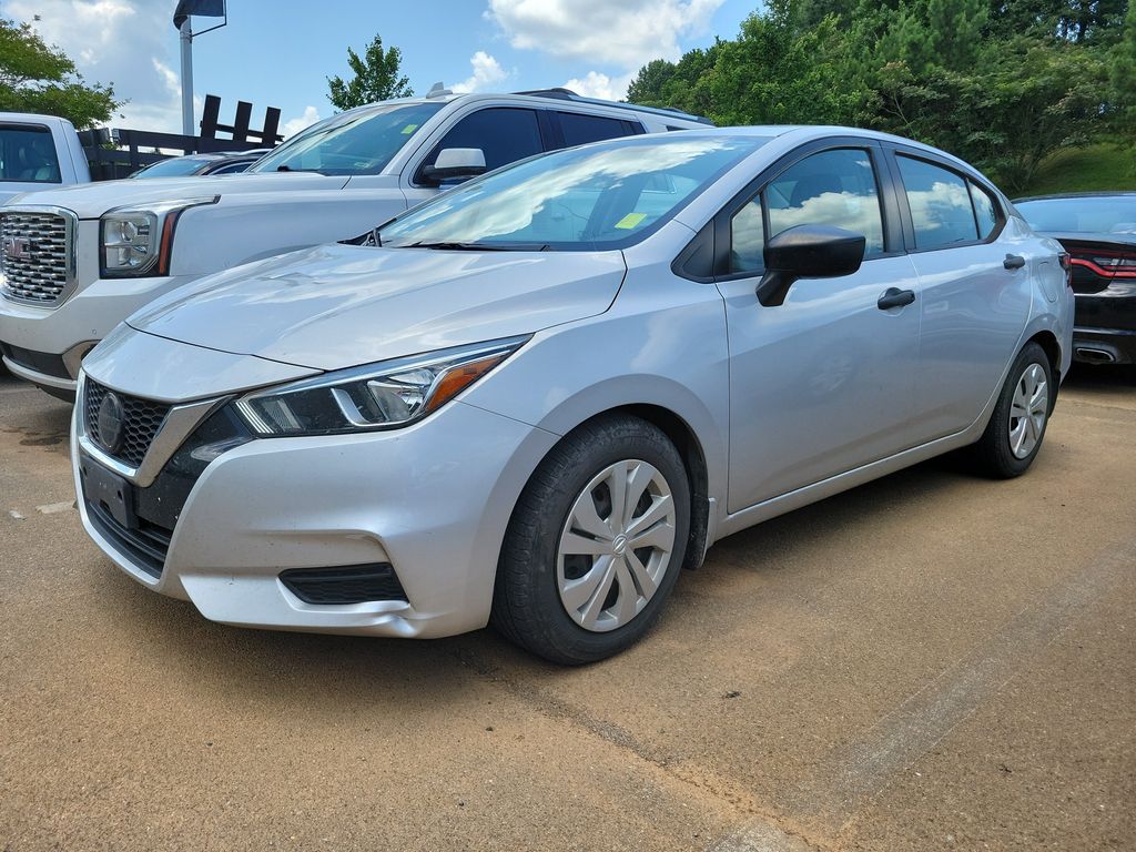 Brilliant Silver Metallic 2020 Nissan Versa Sedan Front-Wheel Drive Continuously Variable Transmission