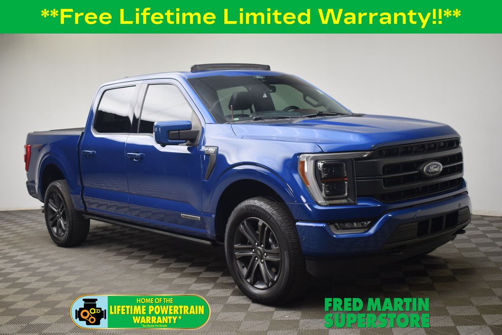 Atlas Blue Metallic 2022 Ford F-150 Pickup Truck Four-Wheel Drive Automatic