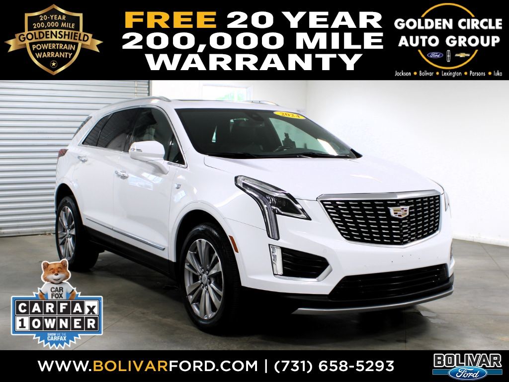 Crystal White Tricoat 2024 Cadillac XT5 Premium Luxury AWD SUV / Crossover Four-Wheel Drive 9-Speed Automatic