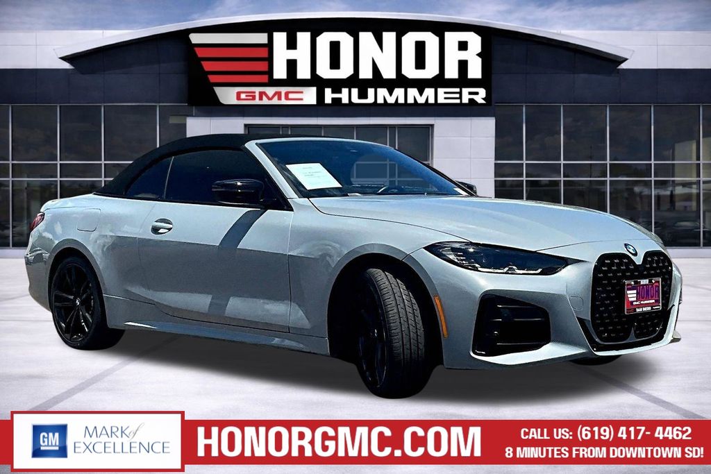 Brooklyn Gray Metallic 2024 BMW 4 Series Convertible All-Wheel Drive 8-Speed Automatic