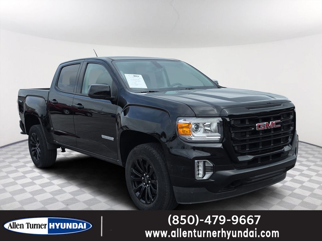 Onyx Black 2022 GMC Canyon Elevation Crew Cab RWD Pickup Truck 4X2 8-Speed Automatic