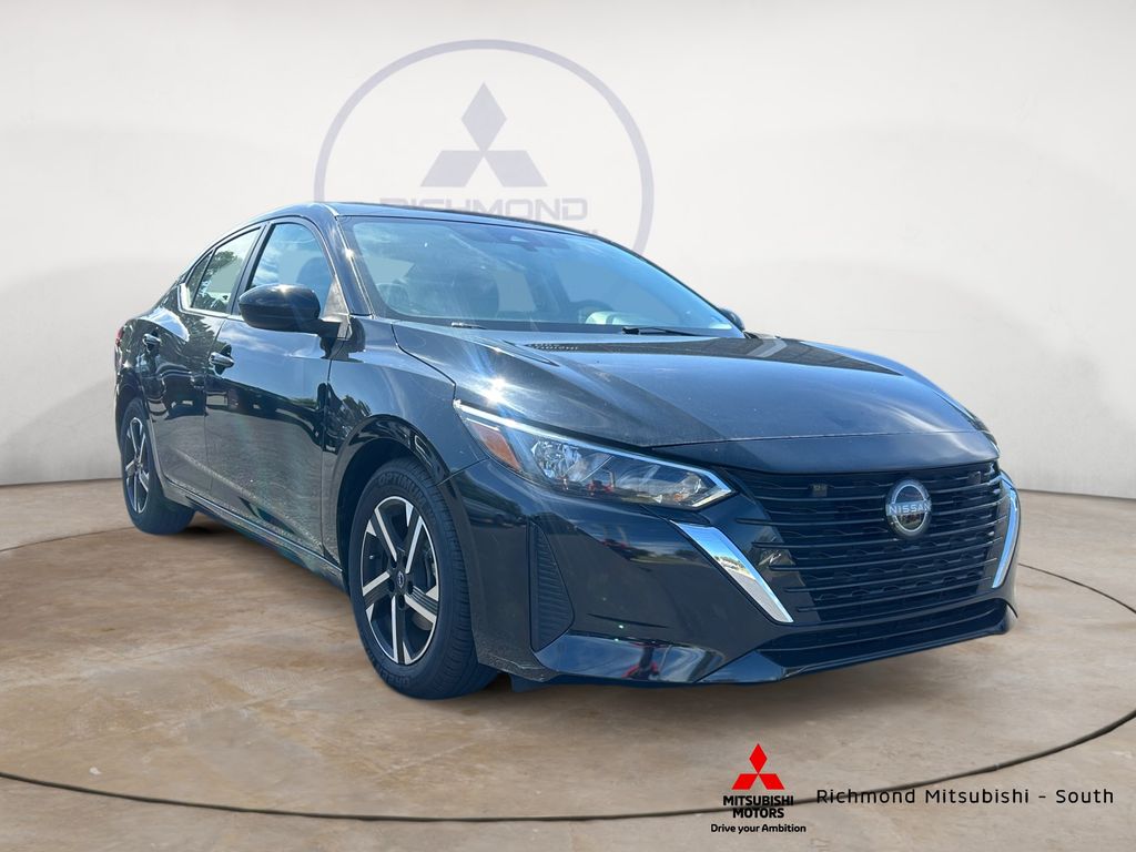 Super Black 2024 Nissan Sentra Sedan Front-Wheel Drive Continuously Variable Transmission