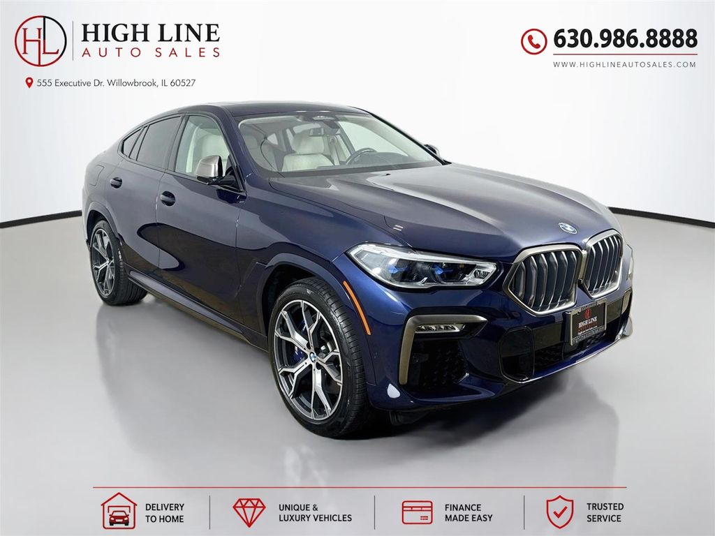 Tanzanite Blue II Metallic 2020 BMW X6 SUV / Crossover All-Wheel Drive 8-Speed Automatic