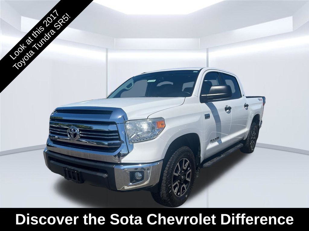 Super White 2017 Toyota Tundra Pickup Truck Four-Wheel Drive 6-Speed Automatic Overdrive