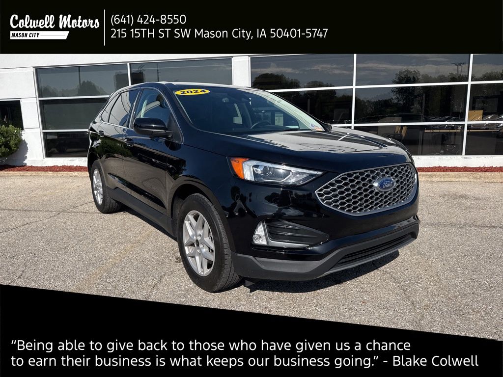 Agate Black Metallic 2024 Ford Edge SUV / Crossover All-Wheel Drive 8-Speed Automatic
