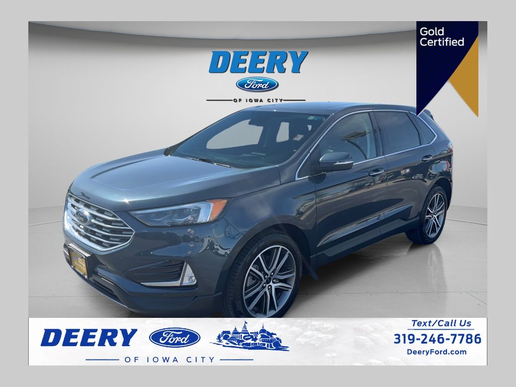 Stone Blue Metallic 2024 Ford Edge SUV / Crossover All-Wheel Drive 8-Speed Automatic