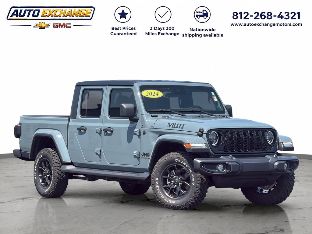 Anvil Clear Coat 2024 Jeep Gladiator Pickup Truck Four-Wheel Drive 8-Speed Automatic