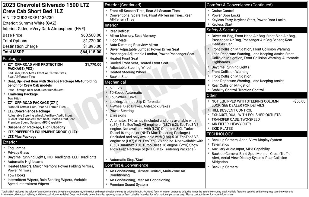 2023 Chevrolet Silverado 1500 LTZ