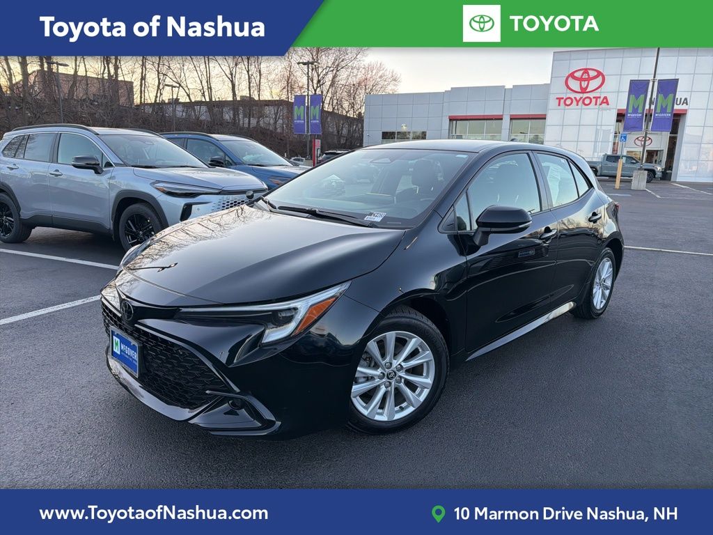 Midnight Black Metallic 2024 Toyota Corolla Hatchback SE FWD Hatchback Front-Wheel Drive Continuously Variable Transmission