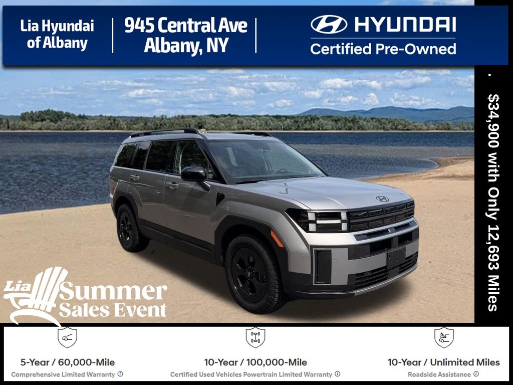 Shimmering Silver 2025 Hyundai Santa Fe SUV / Crossover All-Wheel Drive Automatic