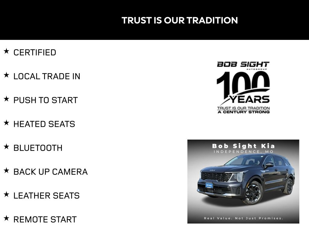 Certified 2026 Kia Sorento S with VIN 5XYRL4JCXTG434262 for sale in Kansas City