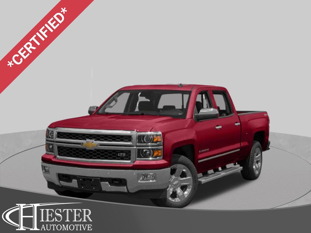 Silver Ice Metallic 2015 Chevrolet Silverado 1500 Pickup Truck Four-Wheel Drive 6-Speed Automatic Overdrive