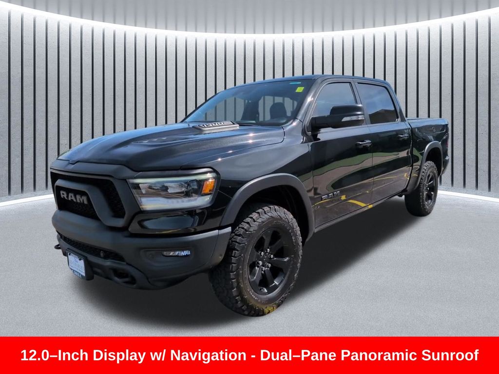 Diamond Black 2021 RAM 1500 Pickup Truck Four-Wheel Drive 8-Speed Automatic