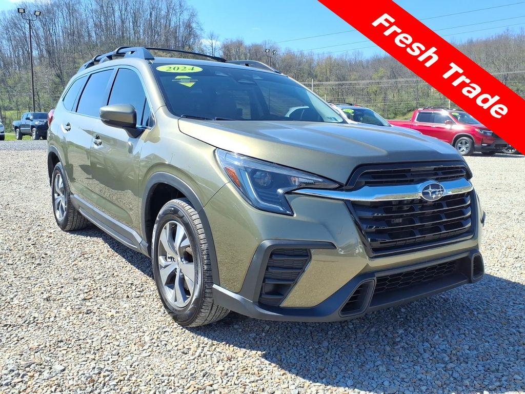Green Metallic 2024 Subaru Ascent Premium 7-Passenger AWD SUV / Crossover All-Wheel Drive Continuously Variable Transmission