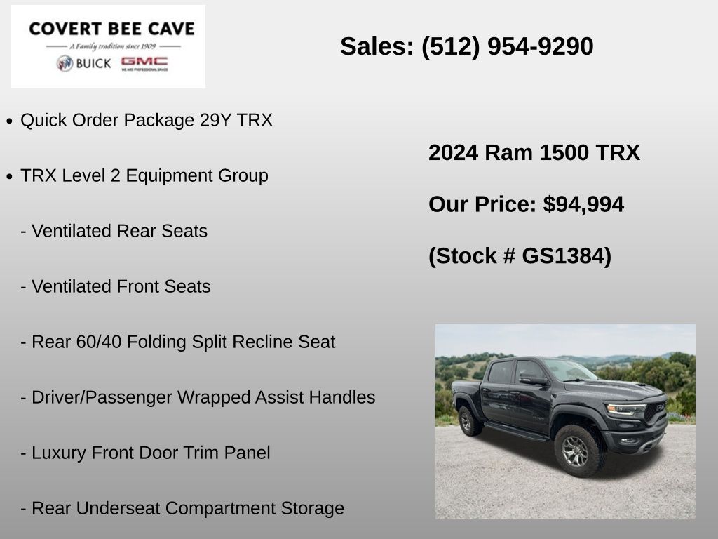Used Car 2024 Ram 1500  Trx For Sale Under $100,000 In Austin, Texas