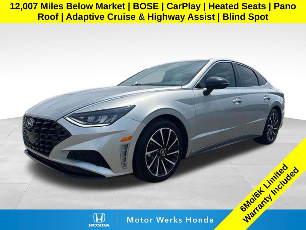 Shimmering Silver Pearl 2020 Hyundai Sonata Sedan Front-Wheel Drive 8-Speed Automatic Overdrive