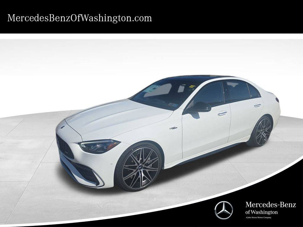 2026 Mercedes-Benz C-Class C 43 AMG® White at John Sisson Motors