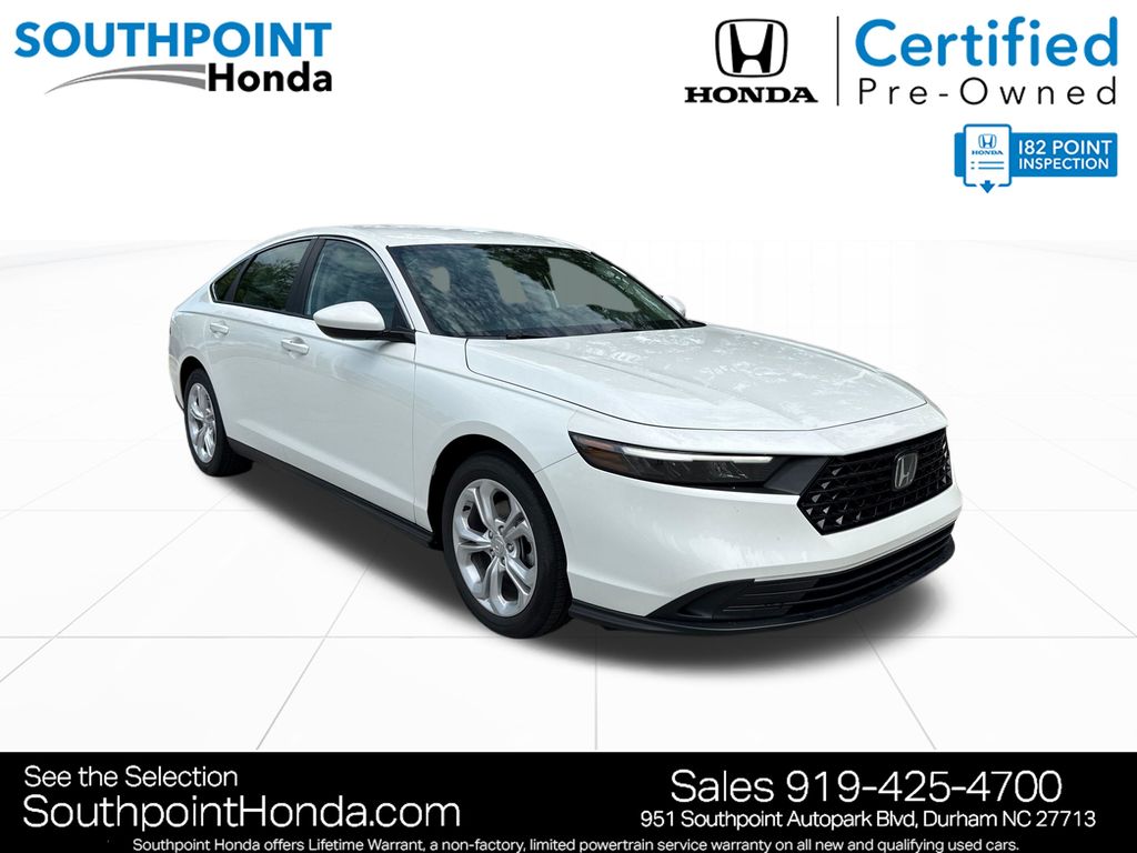 Platinum White Pearl 2026 Honda Accord Sedan Front-Wheel Drive Continuously Variable Transmission