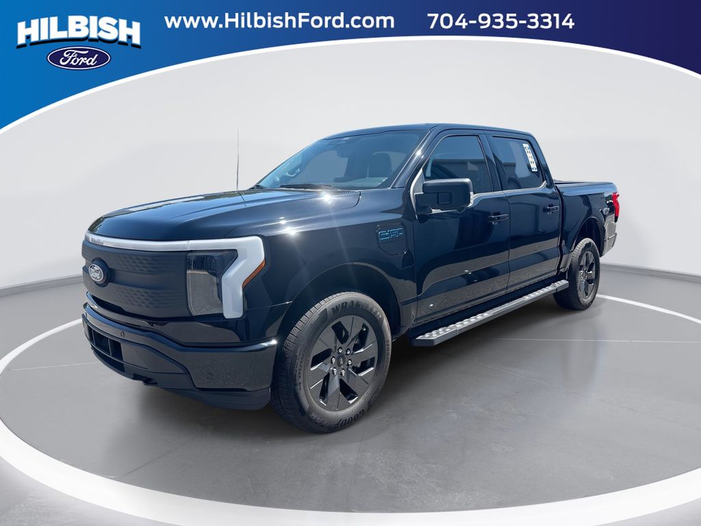 Black Metallic 2025 Ford F-150 Lightning Pickup Truck All-Wheel Drive Automatic