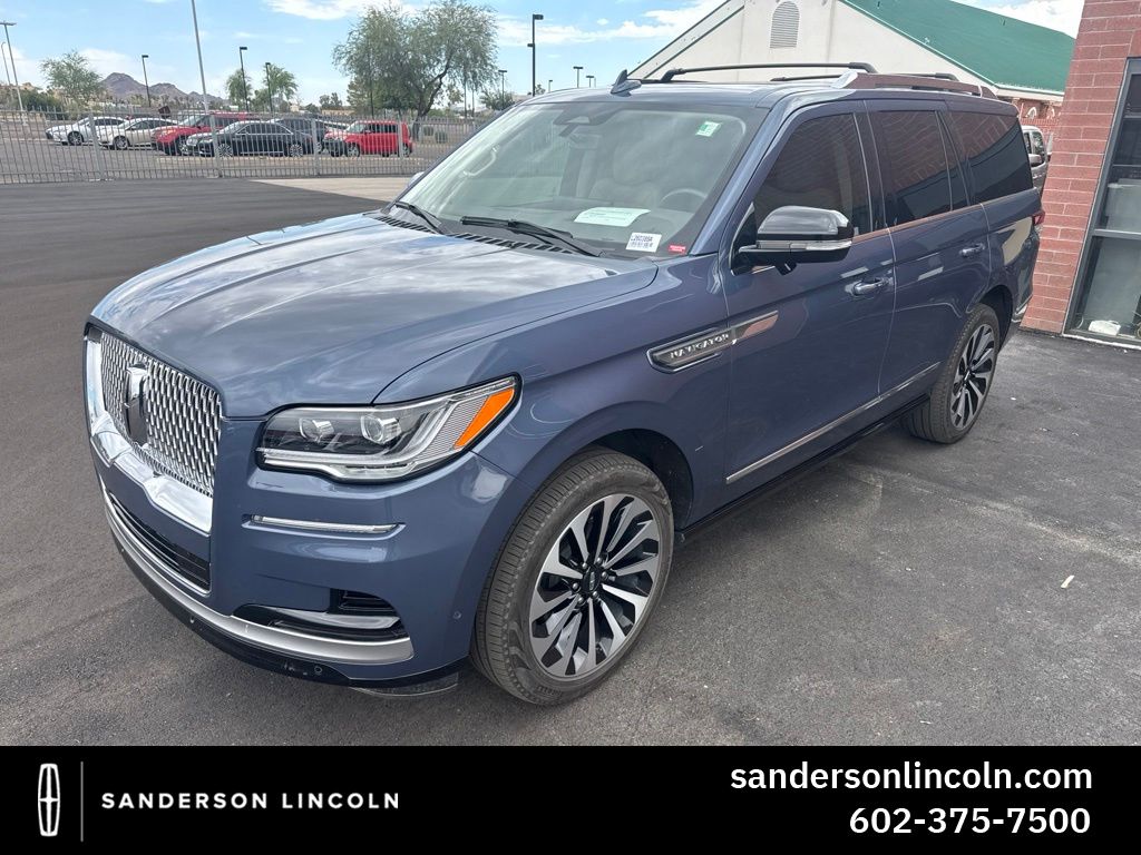Ocean Drive Blue Metallic Tinted Clearcoat 2022 Lincoln Navigator Reserve 4WD SUV / Crossover Four-Wheel Drive Automatic