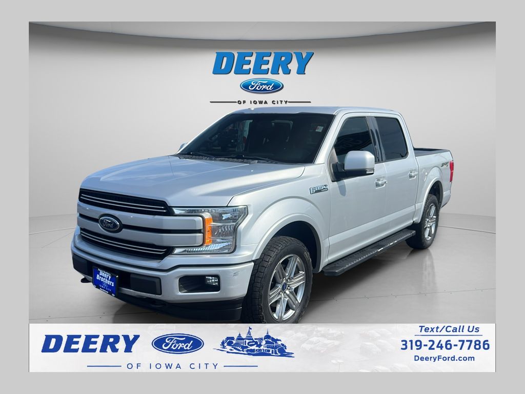 Ingot Silver 2018 Ford F-150 Pickup Truck Four-Wheel Drive 10-Speed Automatic