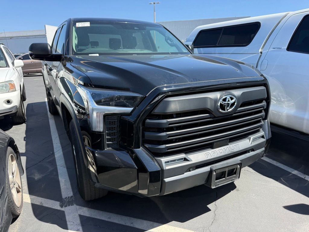 Midnight Black Metallic 2023 Toyota Tundra Pickup Truck Four-Wheel Drive Automatic